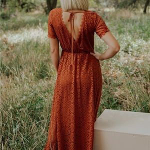 Maxi Rust Dress